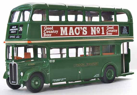 10132 AEC RT BUS GREEN LONDON TRANSPORT.