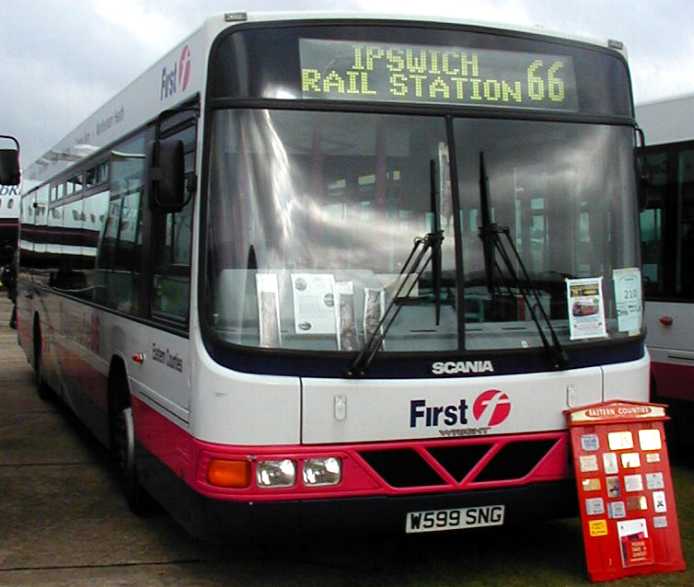 First Eastern Counties Scania L94UB Wright 599