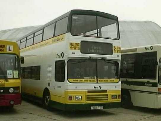 First Leicester Glasgow Volvo Olympian Alexander 190 - P190TGD