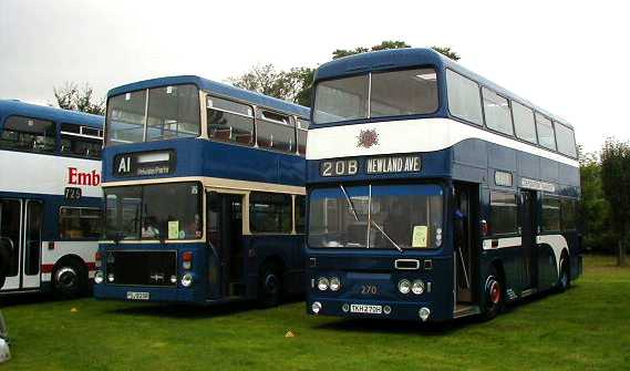 Hull Corporation Leyland Atlantean Roe 270 & A1 Volvo Ailsa Alexander PSJ825R