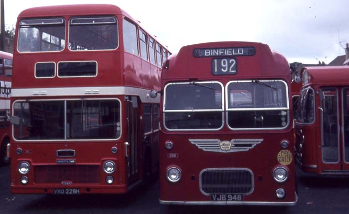 Alder Valley Bristol VRTSL6G ECW 911 & Bristol MW6G ECW 256