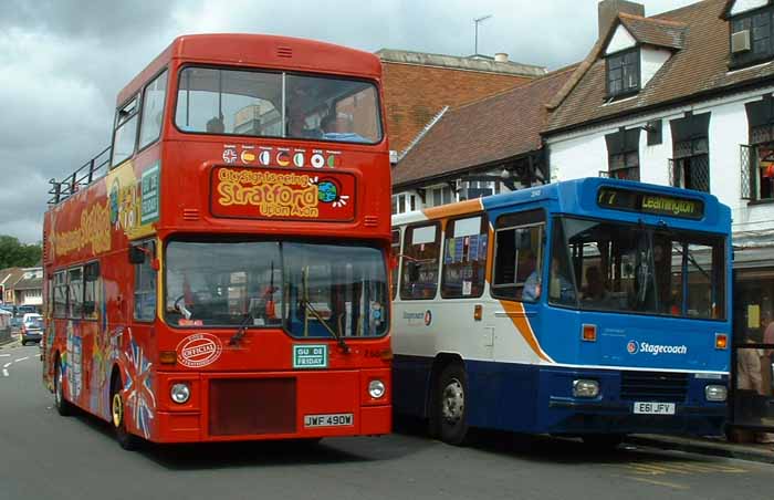 Stagecoach Midland Red Volvo B10M Alexander P 16385 & City Sightseeing MCW Metrobus 266