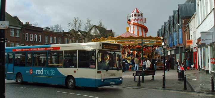 Arriva the Shires Wycombe Red route Dennis Dart SLF Plaxton Pointer 3826