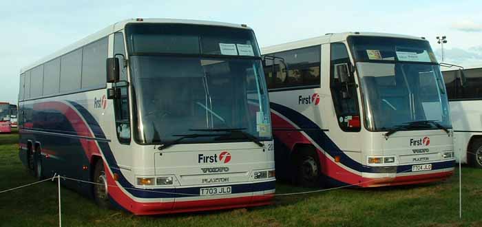 First Beeline Heathrow Volvo B12BT Plaxton Excalibur 20203 & 20204