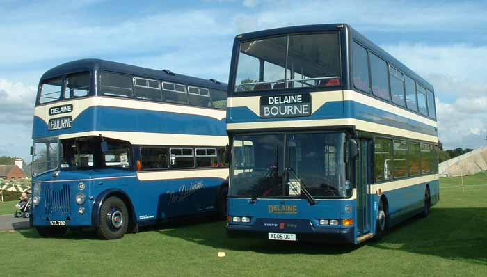 Delaine East Lancs Volvo B7TL 140 & Leyland Titan PD2/Willowbrook 45